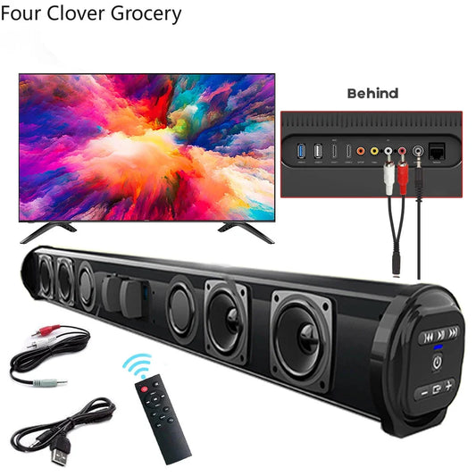 Wireless Bluetooth Sound Bar Speaker System Super Bass Wired Surround Stereo Home Theater TV Projector Powerful BS10,BS28A,BS28B